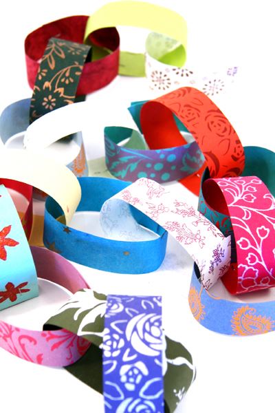 Two packs of Fair Trade Paper Chains enough for 8 metres