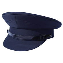 Load image into Gallery viewer, Navy Blue Chauffeur Style Peaked Cap | Size 58cm | Traditional style ideal for weddings, school proms and special events| Driving Cap | Size 58cm | UK size 7 1/8 | US size 7 1/4
