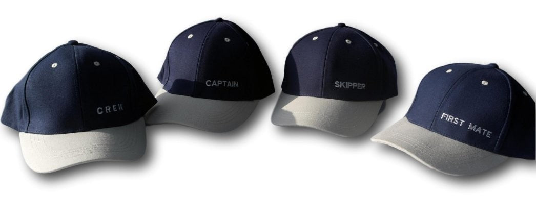 Captains Hat / Skipper / First Mate / Crew - Set of 4