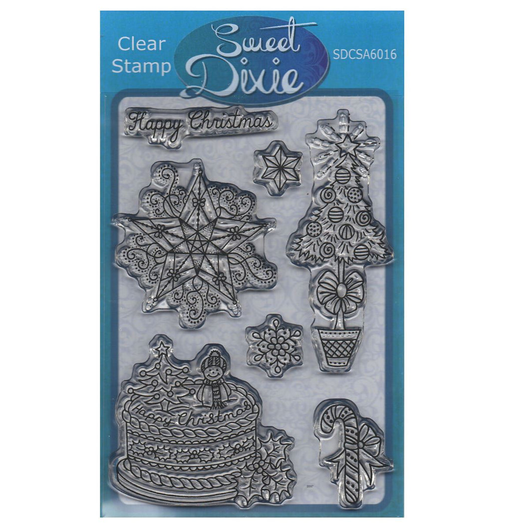 Sweet Dixie A6 Clear Stamp Set - SDCSA6016 Christmas Fun