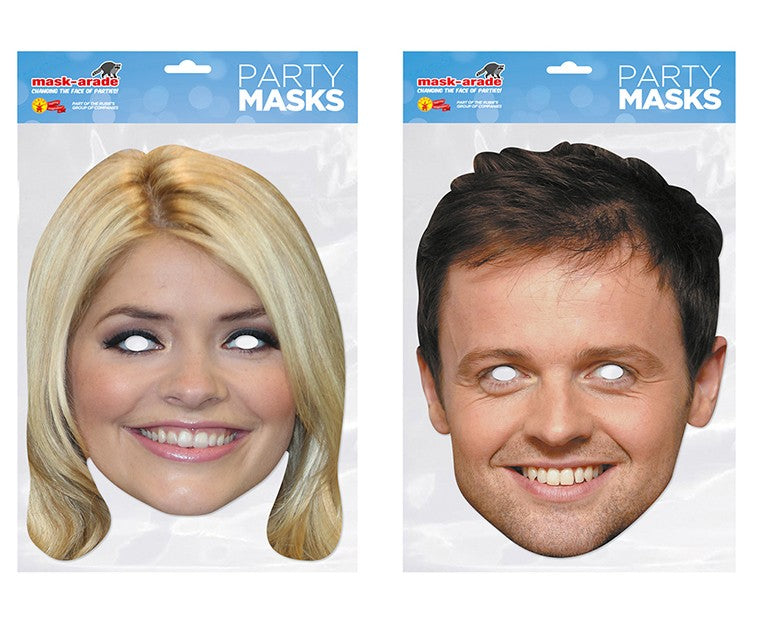 Holly Willoughby and Declan Donnelly 2018 I'm Celebrity Presenters Masks