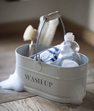 Load image into Gallery viewer, Enamel Washing Up clay coloured Sink Tidy - Shabby Chic Vintage
