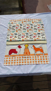 Trio Faithful Dog Friends Tea Towels