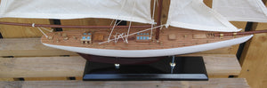 Authentic Americas Cup Columbia model yacht boat