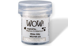 Load image into Gallery viewer, Wow! Glitter Embossing Glitter 15ml | WHITE GLITZ | Free your creativity and give your embossing sparkle
