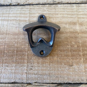 Cast Iron Retro Wall Mounted Bottle Opener - Antique Copper Finish