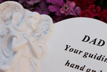 Load image into Gallery viewer, Dad Heart Memorial with Angel Plaque with Inspirational poem
