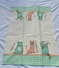 Load image into Gallery viewer, Types of Cats Dish Cloth Tea Towels
