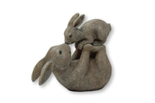 Load image into Gallery viewer, Mother and Baby Bunny Indoor Outdoor Animal Gift Home Garden Ornament
