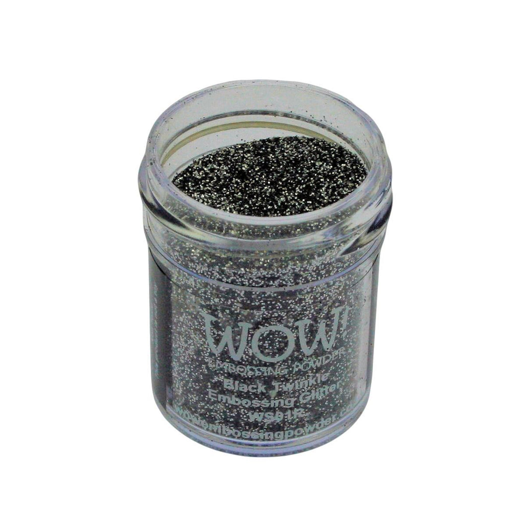 Wow! Glitter Embossing Powder 15ml - Black Twinkle