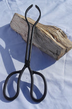 Load image into Gallery viewer, Traditional heavyweight cast iron log / coal tongs

