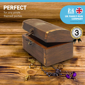 Great fun "Real" wooden treasure chest money box