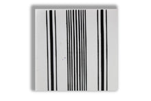 Load image into Gallery viewer, Twelve Black and White Stripped Patterned Shower Curtain Hooks
