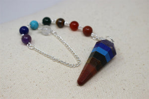 Chakra Beads Ritual Therapy Dowsing Pendulum With Chain