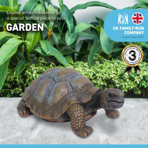 17cm long lifelike REALISTIC resin TORTOISE home ORNAMENT | suitable for INDOOR OR OUTOOR display
