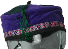 Load image into Gallery viewer, Tibetan Trim smoking / thinking / lounging cap with tassel Size Medium
