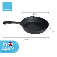 Load image into Gallery viewer, Cast Iron Skillet 8 Inch Oven Safe Tarte Tatin Skillet Frying Pan

