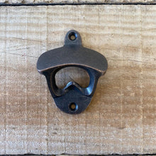 Load image into Gallery viewer, Cast Iron Retro Wall Mounted Bottle Opener - Antique Copper Finish
