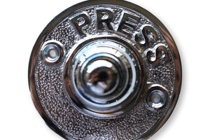 Solid Silver Door Bell Push Button