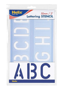 Stencil Helix Lettering 50mm 5cm