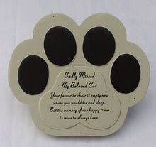 Load image into Gallery viewer, Free Standing Beloved Cat Memorial Plaque with inspirational Verse
