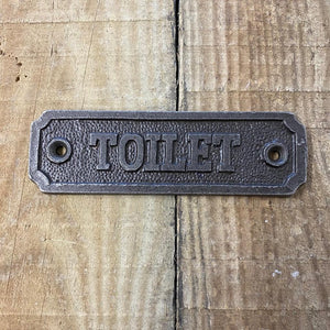 Bathroom and Toilet Cast Iron Plaques - Two Plaques/signs