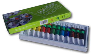 Introductory Acrylic paint set 12 colours each 12ml