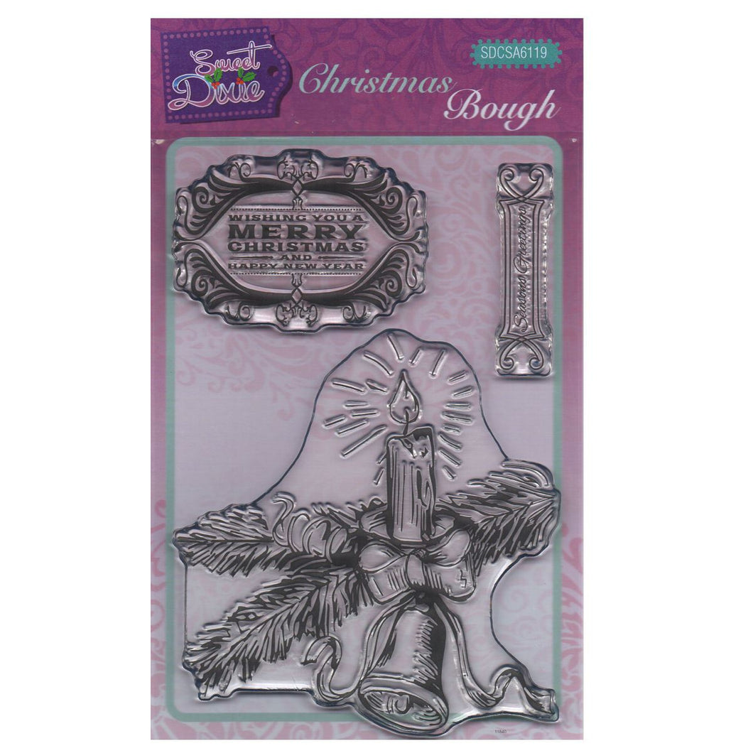 Sweet Dixie A6 Clear Stamp Set - SDCSA6119 Christmas Bough