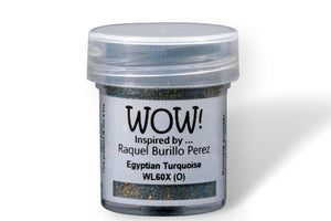 WOW! Glitter Embossing glitter powder Trio | Ancient Jewels | Inspired by Raquel Burillo Perez | Includes Decandent Ruby, Egyptian Turquoise and Royal Emerald