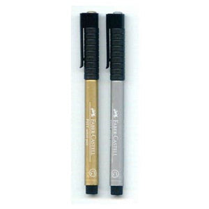 Pitt Artist's Marker Pen Set - Silver and Gold