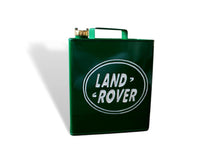 Load image into Gallery viewer, Hand Painted Land Rover Retro Man Cave Decor Large Oil Canister
