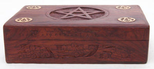 Trinket Box with pentagram engraved in lid
