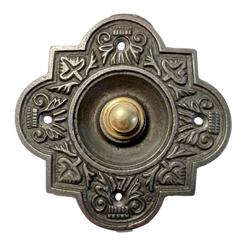 Craftsman Style Door Bell In Solid Brass