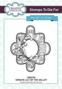 Stamps to Die for - Ornate Lily of The Valley UMS794