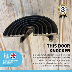 Cast Iron RAINBOW DOOR KNOCKER | Rainbow | Knocker| Rustic Knocker | Front Door fittings | Door Knocker | 6cm (H) x 10cm (W)