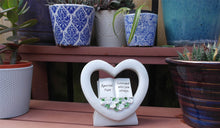Load image into Gallery viewer, Free standing Nan heart memorial plaque with inspirational verse
