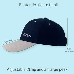 Bosun adjustable blue navy baseball cap hat