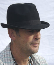 Load image into Gallery viewer, Pure Wool Felt Trilby Hat  Size 60cm / Large
