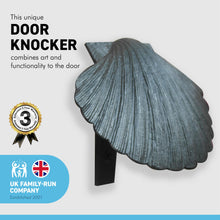 Load image into Gallery viewer, CAST IRON Antique finish SCALLOP SHELL DOOR KNOCKER
