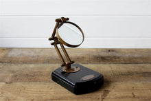 Load image into Gallery viewer, Antique Brass Adjustable Magnifying Glass Vintage Nautical Table Decor
