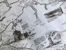 Load image into Gallery viewer, Coastal Shipwreck Nautical Parchment Maritime Isle of Wight Map
