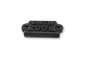 Cast Iron Antique Style Retro Toilet and Bathroom Wall Plaque