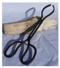 Load image into Gallery viewer, Traditional heavyweight cast iron log / coal tongs
