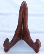 Decorative wooden plate stand