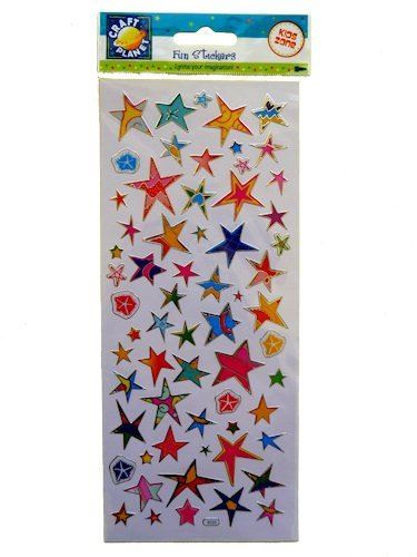 Craft Planet CPT 6561010 Funky Stars Stickers