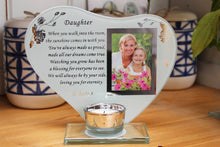 Load image into Gallery viewer, Special Daughter Memorial Plaque with Inspirational poem, candle and glass photo holder
