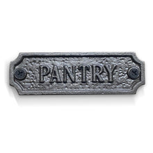 Load image into Gallery viewer, Cast Iron antique style Pantry Door Wall Plaque
