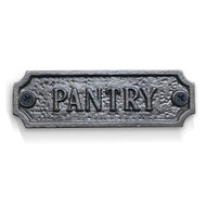 Cast Iron antique style Pantry Door Wall Plaque