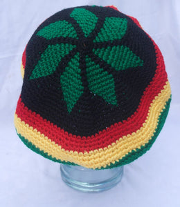 Baggy Rastafarian Rasta slouchy beanie hat