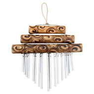 Triple bamboo windchime